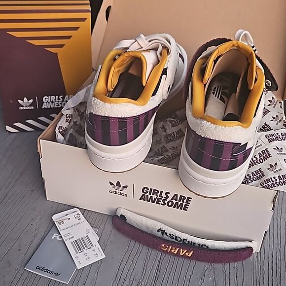ADIDAS FORUM LOW GIRLS ARE AWESOME limited edition 2021 Womens 8 sneakers NEW - Picture 6 of 16